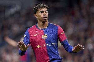 本赛季五大联赛球员助攻榜：萨拉赫22次居首，亚马尔18次第三